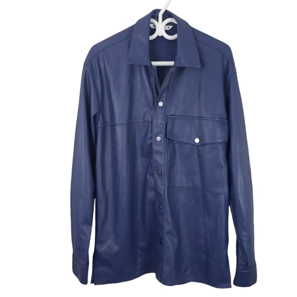 Zara Faux Leather Overshirt